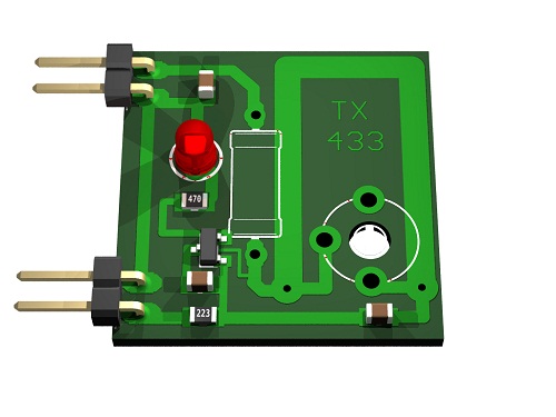 433MHz TX Module - View - Top Side